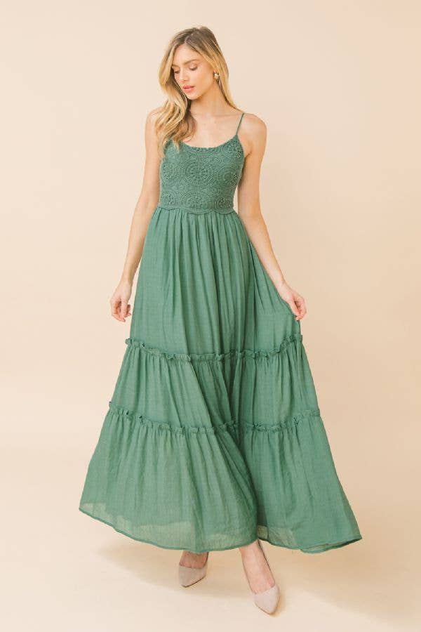 Embroidered Bodice Maxi