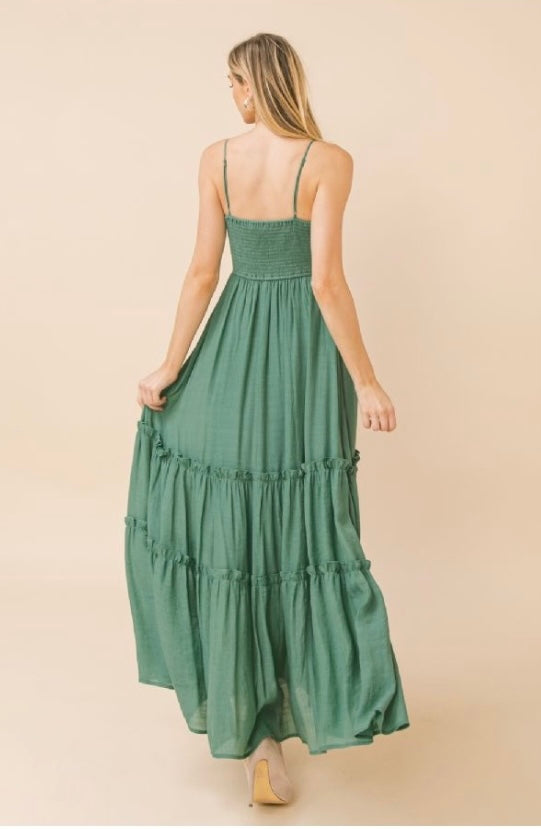 Embroidered Bodice Maxi
