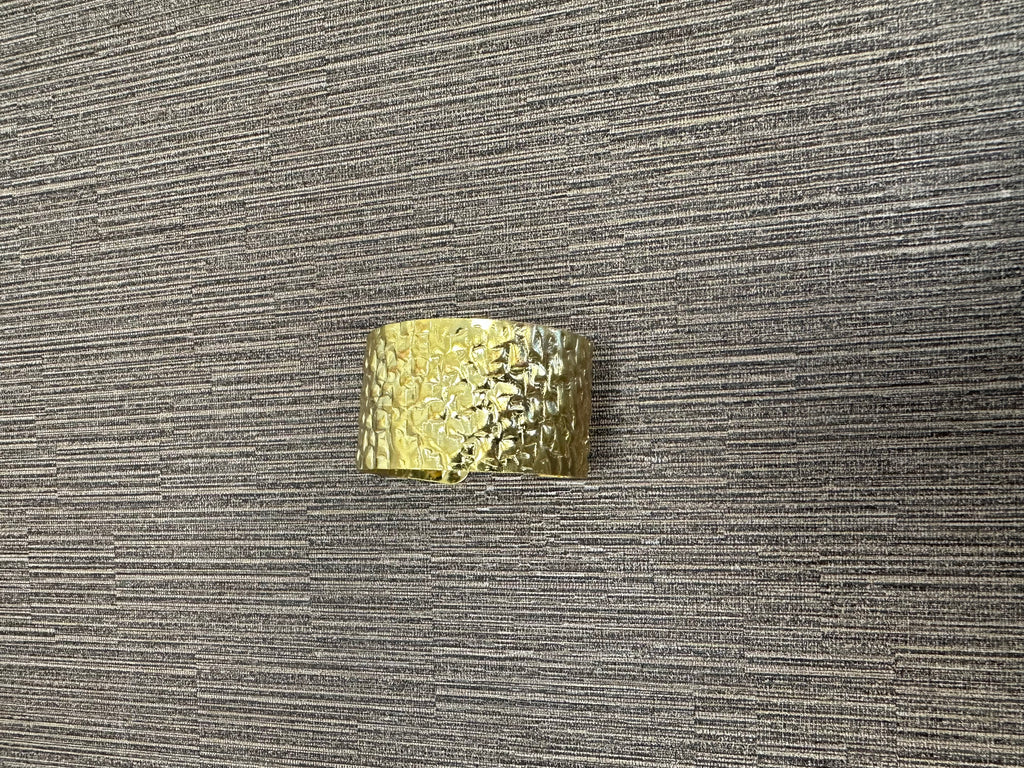 Gold Hammered Cuff