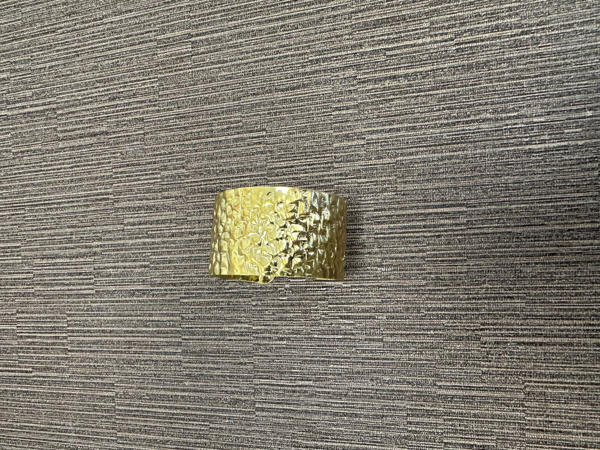 Gold Hammered Cuff