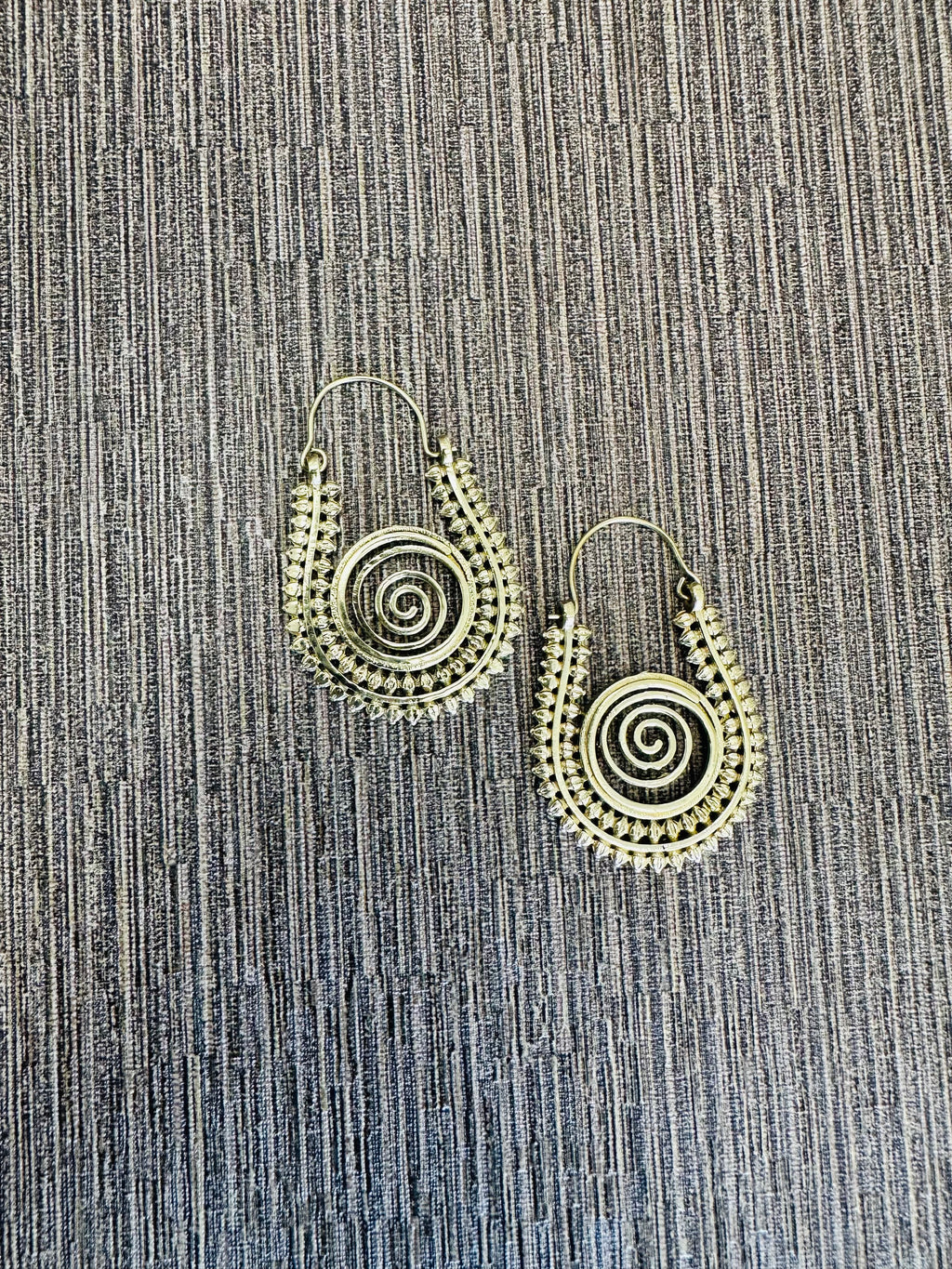 Gold Circular Hoops