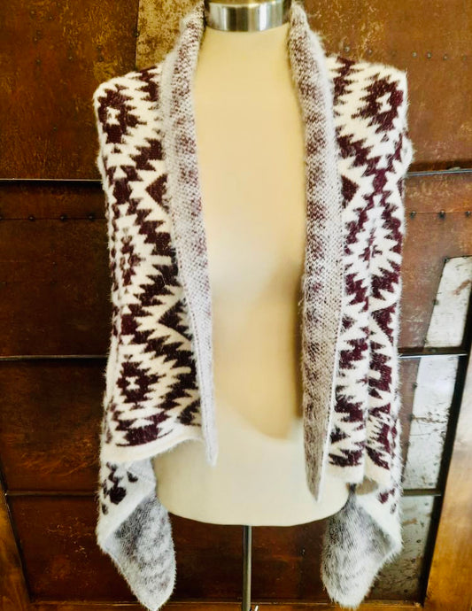 Aztec Fuzzy Vest